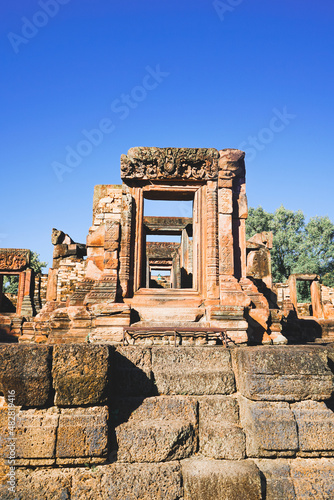 Kukasing Historical castle, Prasart Kukasing, in Roi Et province, Thailand, stone castle ,built in Hinduism Khmer art photo