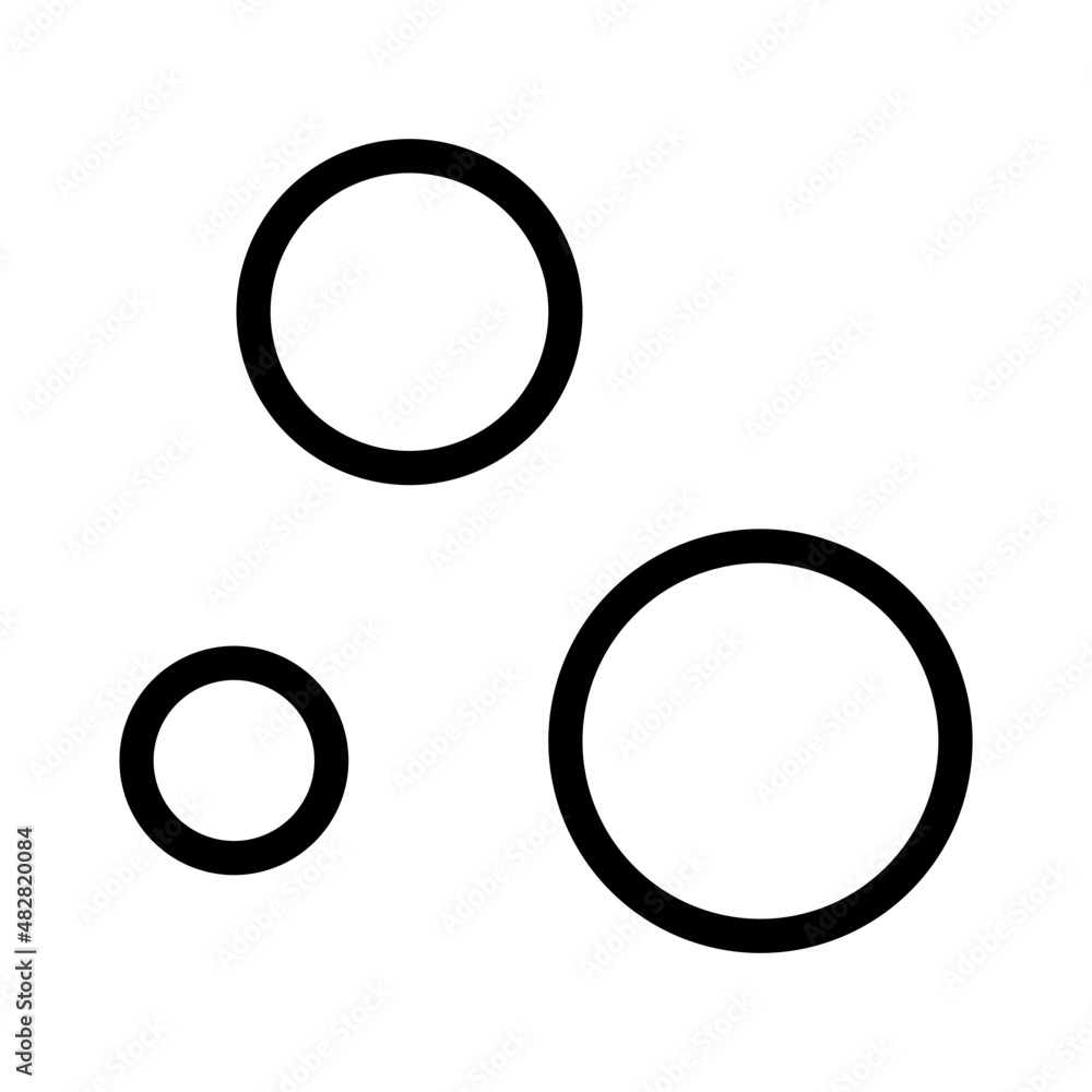 bubble icon - outline style bubble icon - outline style