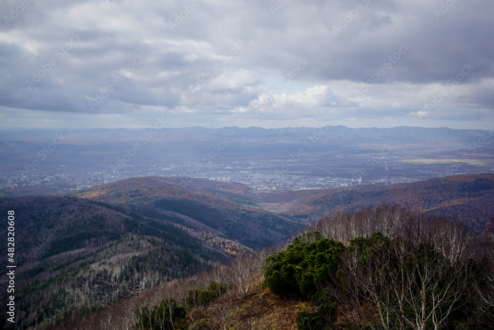 Beautiful autumn landscape from Chekhov Peak Beautiful autumn landscape from Chekhov Peak