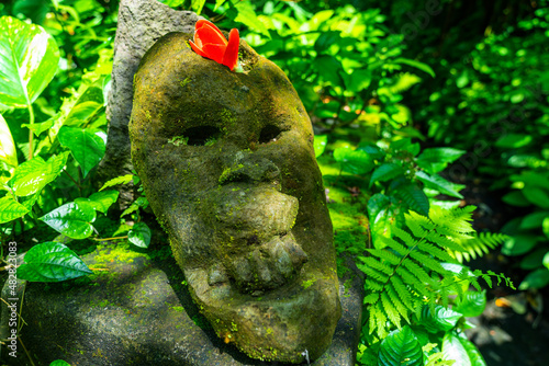 Traditional stone balinese art, Udud, Bali, Indonesia photo