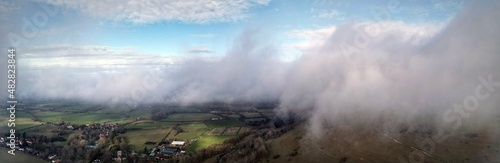 Cloudy view from The South Downs