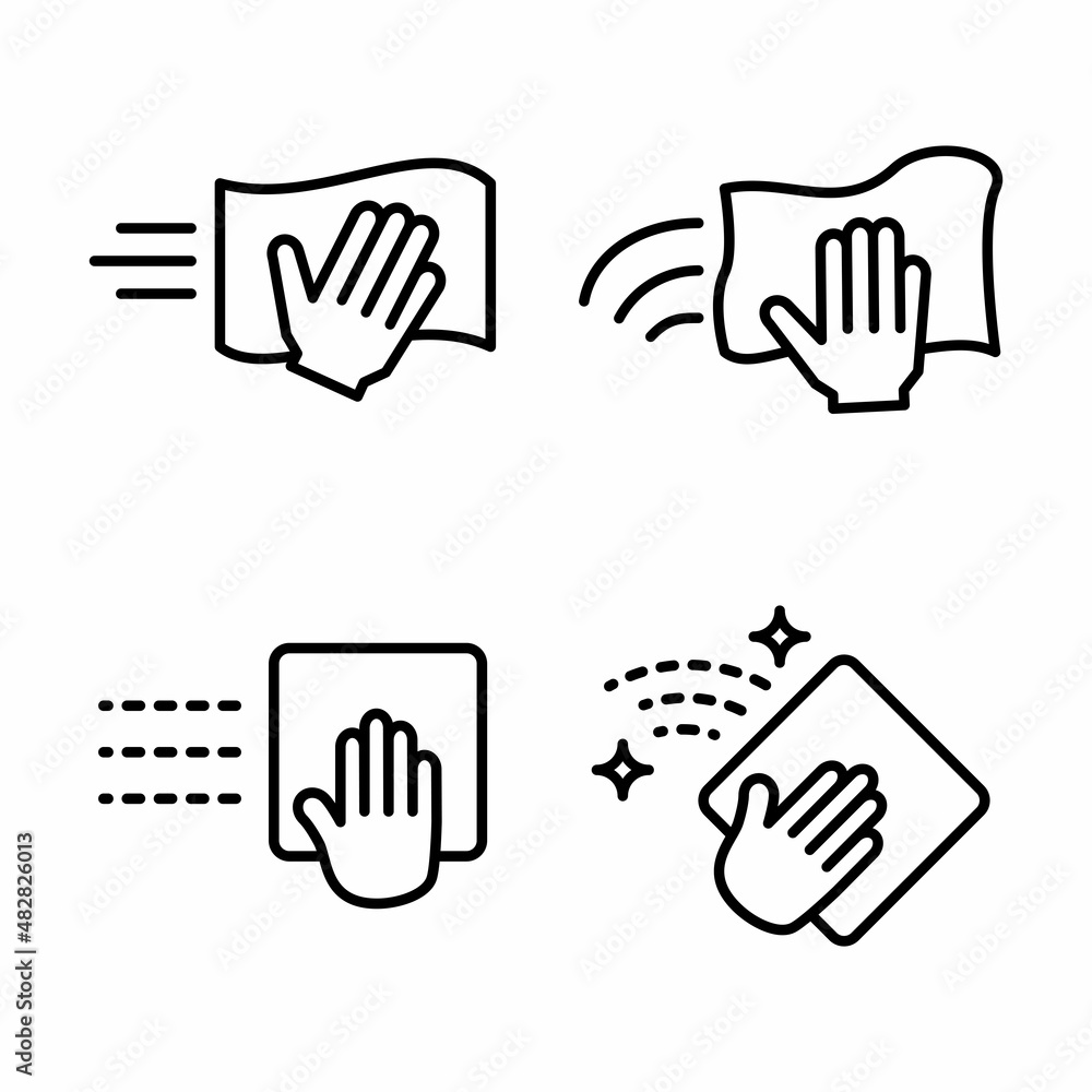 Cleaning With Napkin Icon Design Vector Logo Template Illustration Sign And Symbol Cleaning With Napkin Icon Design Vector Logo Template Illustration Sign And Symbol