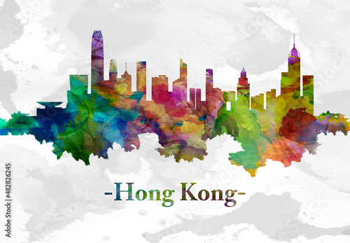 Hong Kong China skyline