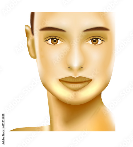 Face of a elegant woman