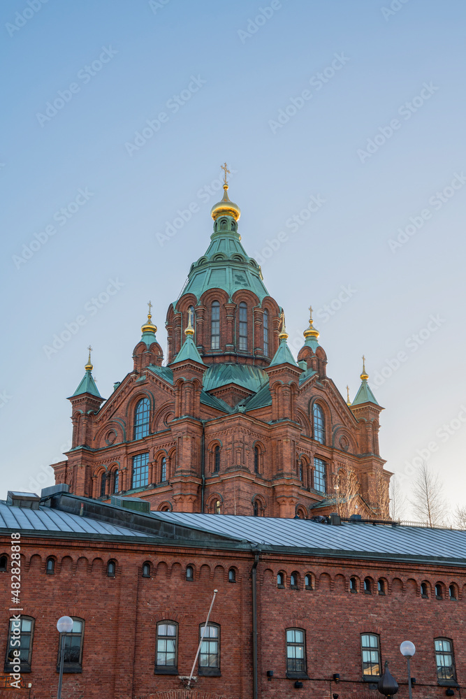 View of Uspenski Cathedral, Helsinki, Finland