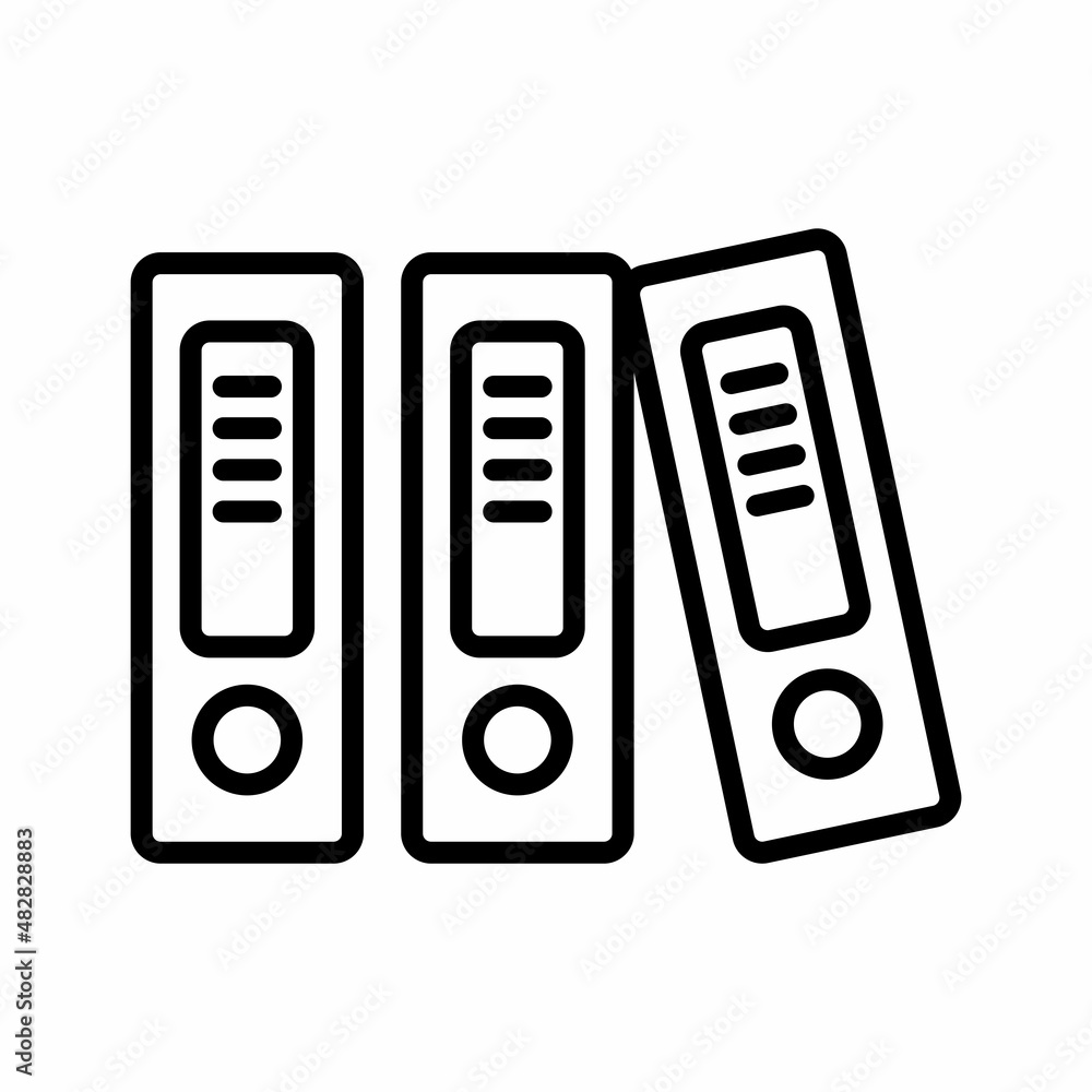 Binder Icon Design Vector Logo Template Illustration Sign And Symbol Binder Icon Design Vector Logo Template Illustration Sign And Symbol