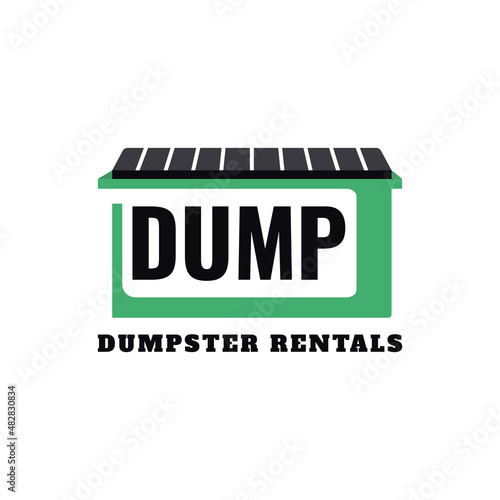 Creative dumpsters rental company logo
