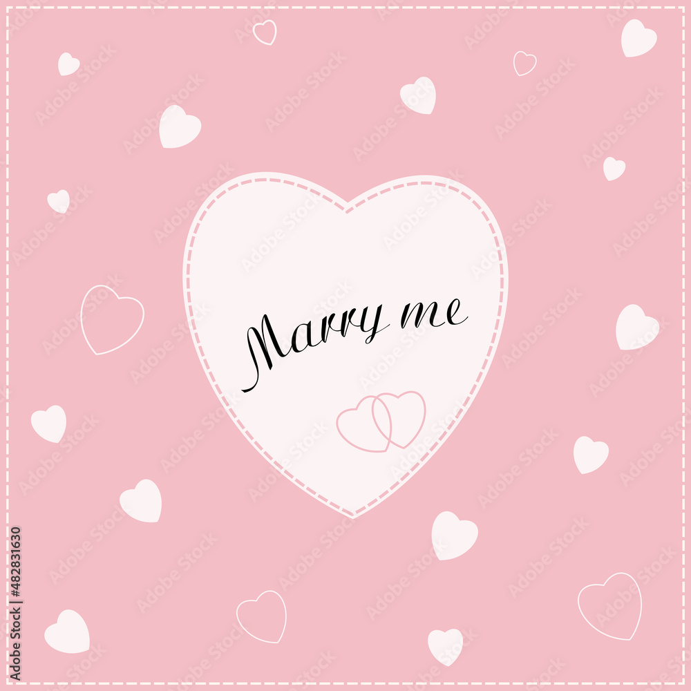 Card Marry me Heart