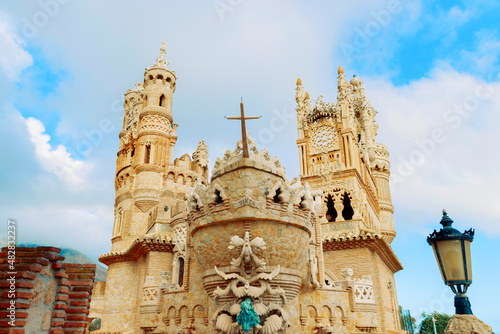 Colomares Monument Castle, dedicated to Christopher Columbus. Benalmadena Malaga Spain.