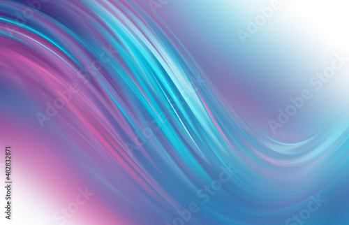 Light abstract background. Neon waves, ultraviolet glow