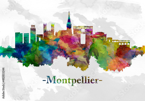 Montpellier France skyline