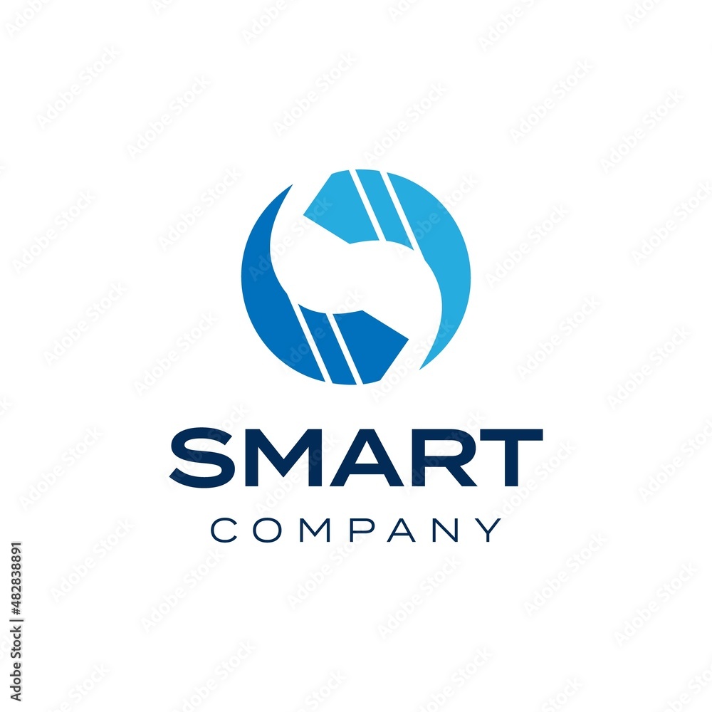 Abstract S Letter Logo Design for Outsource, Recruitment, Search Job, Employment Company Logo Abstract S Letter Logo Design for Outsource, Recruitment, Search Job, Employment Company Logo
