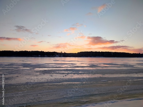 sunset on the beach