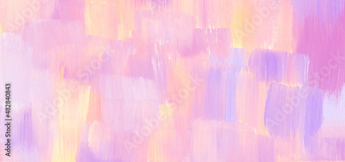 Pastel acrylic texture painting abstract banner background. Handmade, organic, original with high resolution scanned file technique.