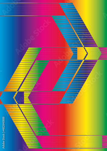 Layout Überlagerung Regenbogen offen