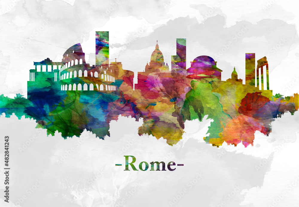 Fototapeta premium Rome Italy skyline