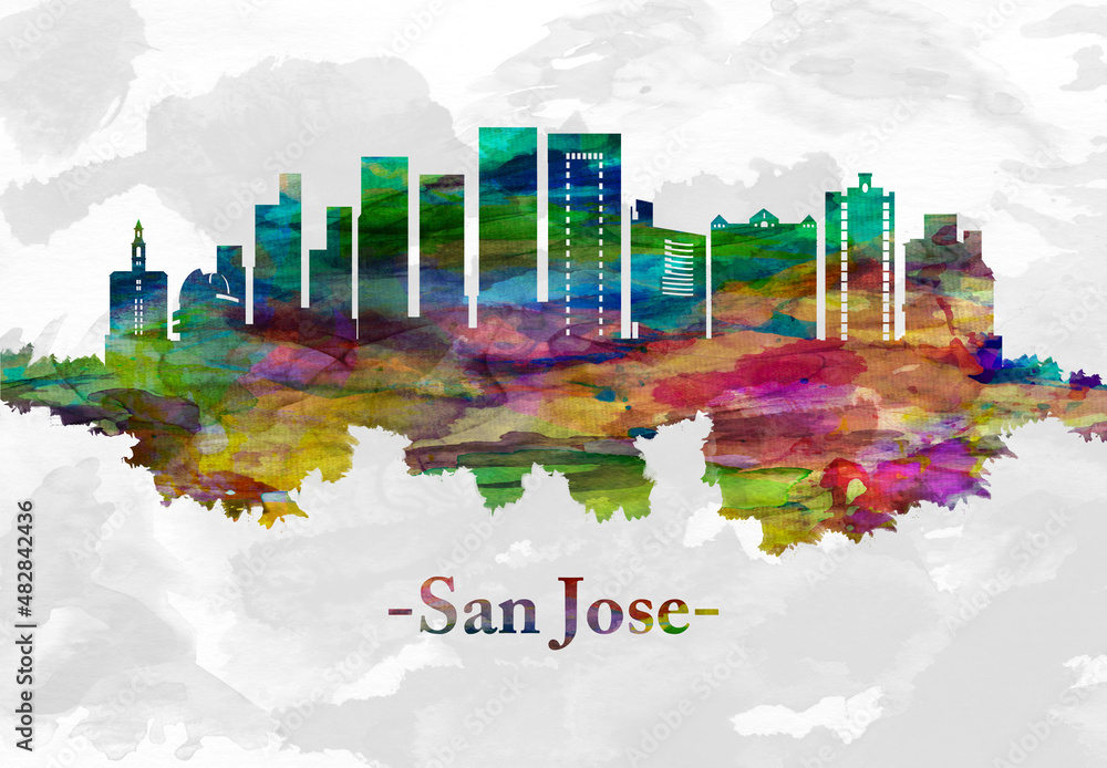 Fototapeta premium San Jose California skyline