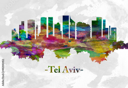 Tel Aviv Israel skyline