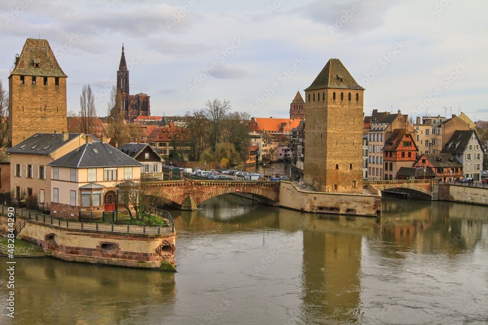 The covert bridge in Strasbourg.	