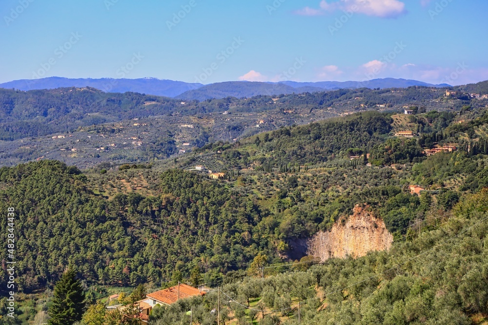 The hills around Montecatini Terme, Toscana, Italy.	