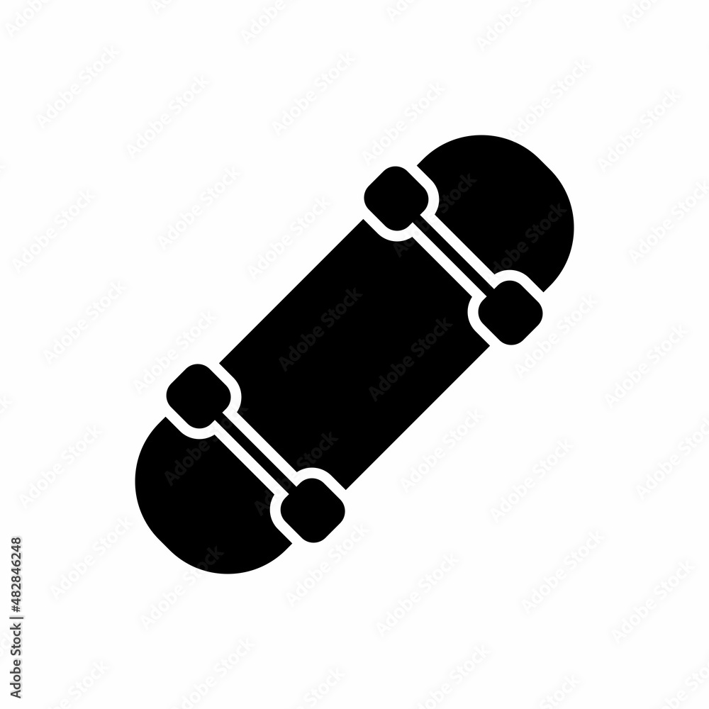 Skateboard Icon Design Vector Logo Template Illustration Sign And Symbol