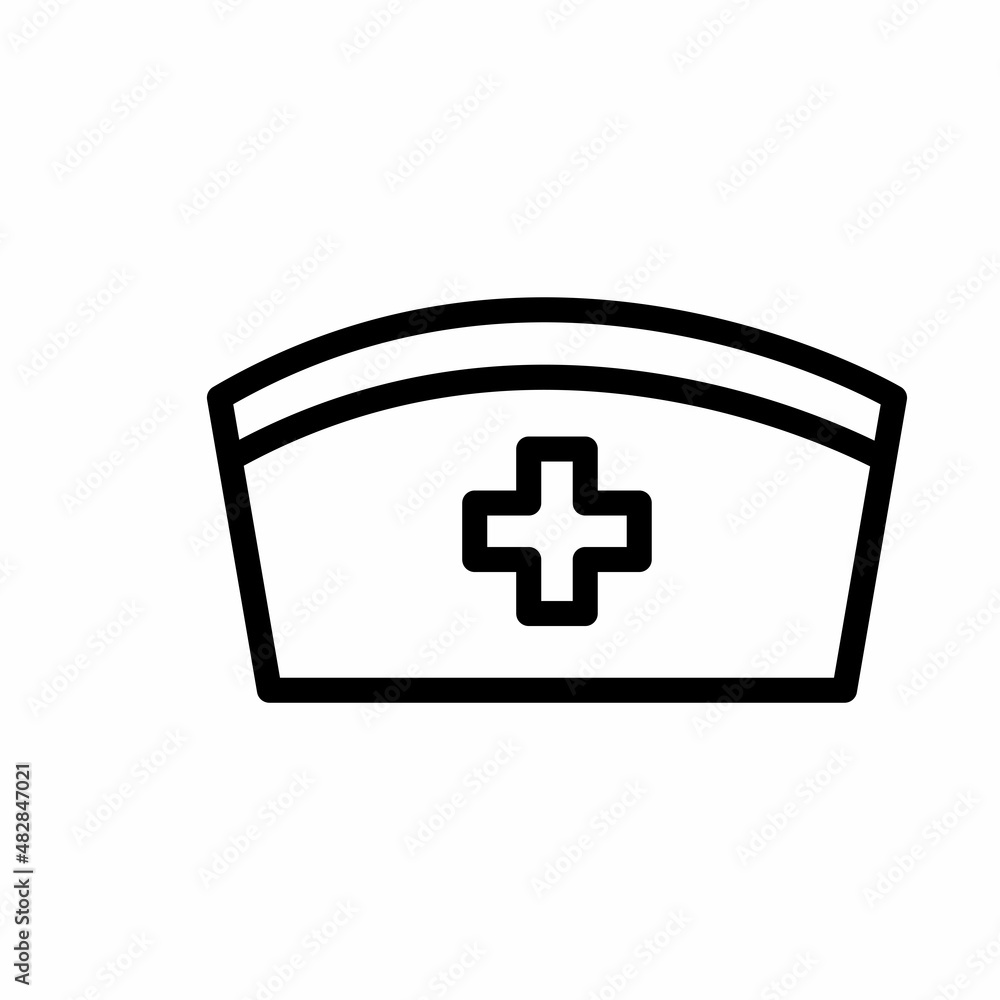 Nurse Hat Icon Design Vector Logo Template Illustration Sign And Symbol Nurse Hat Icon Design Vector Logo Template Illustration Sign And Symbol