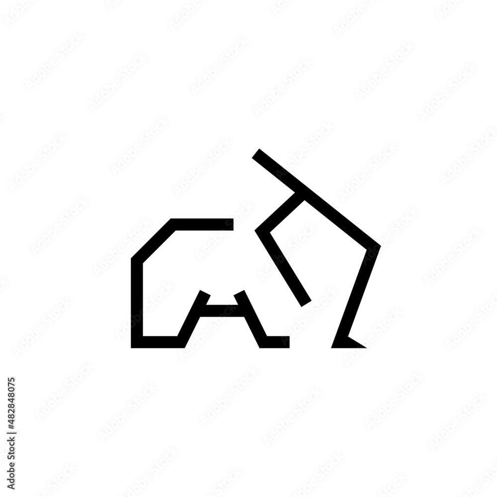 SIMPLE LINE RHINO LOGO CONCEPT SIMPLE MINIMALIST BRAND IDENTITY SIMPLE LINE RHINO LOGO CONCEPT SIMPLE MINIMALIST BRAND IDENTITY