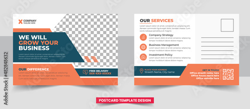 Creative corporate business Modern postcard EDDM design template