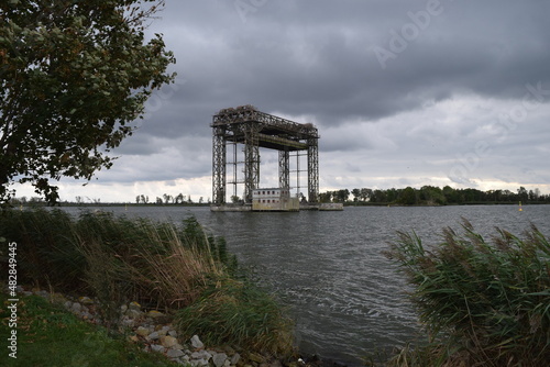 Karnin lifting bridge; Germany; Mecklenburg Western Pomerania photo