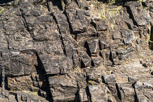 Bild auf Leinwand A closeup shot of rocky hill