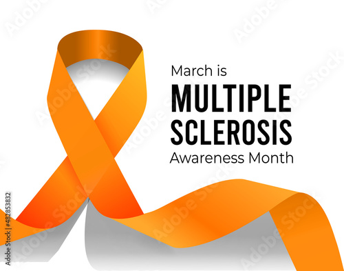 Multiple Sclerosis Awareness Month. Vector illustration on white