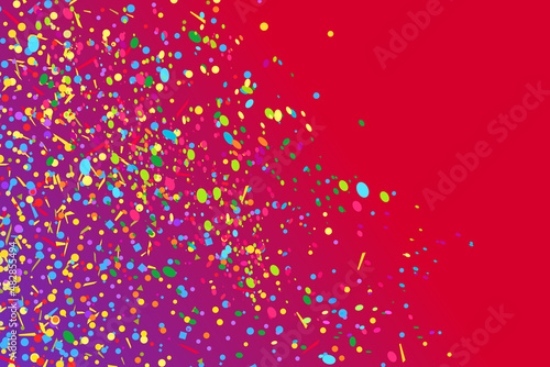 Confetti on isolated background. Bright explosion. Colored firework. Geometric texture with colorful glitters. Image for banners, posters and flyers. Greeting cards