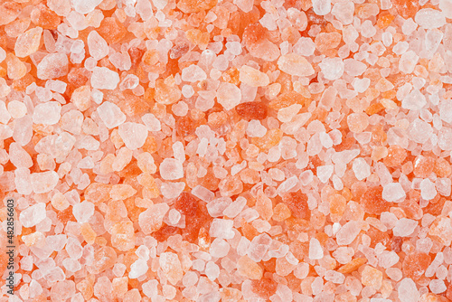 Himalayan pink salt texture. Natural minerals background.