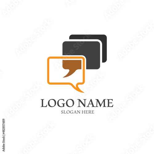 Speech bubble icon vector illustration
