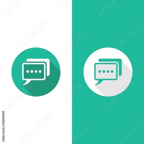 Speech bubble icon vector illustration