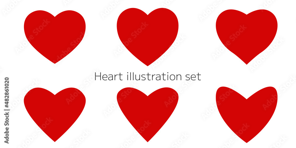 ハートのアイコン ベクターイラストセット Stock Vector Adobe Stock ハートのアイコン ベクターイラストセット Stock Vector Adobe Stock