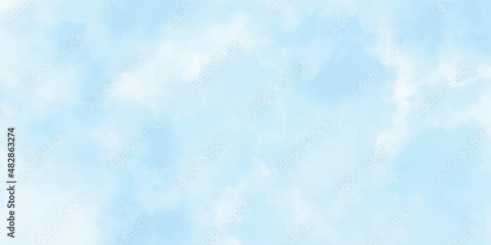 Blue sky with white cloud.  beautiful nature in the morning. for backdrop decorative and wallpaper design. The perfect sky background.
