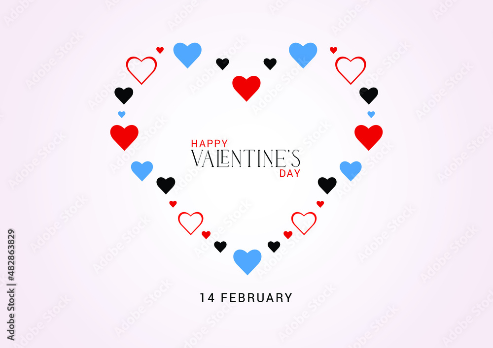 Valentine's day background Free Vector