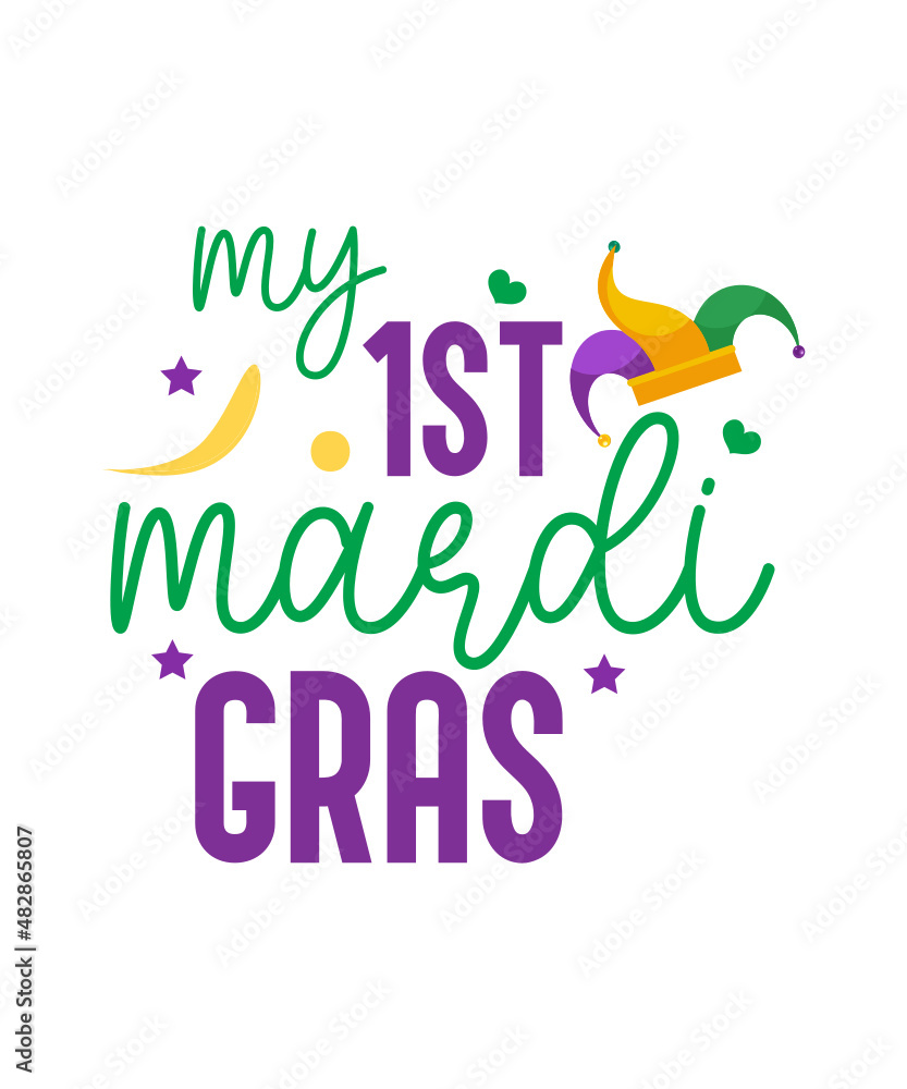 mardi gras crew svg
