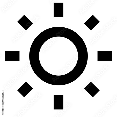Brightness Icon, Wb Sunny Icon, Brightness Adjust Icon 