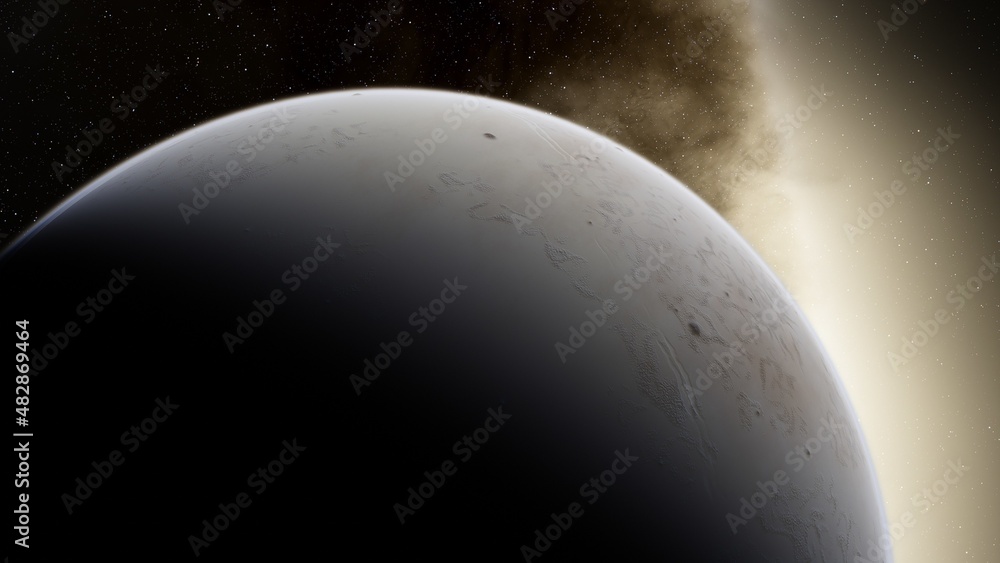 Abstract planets and space background