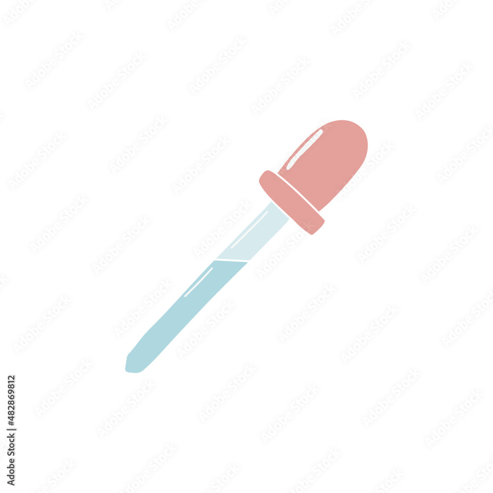 dropper healthcare pipette tool flat doodle hand drawn dropper healthcare pipette tool flat doodle hand drawn