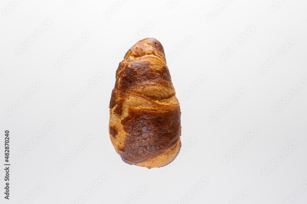 Curved Croissant, Pastry side view Curved Croissant, Pastry side view