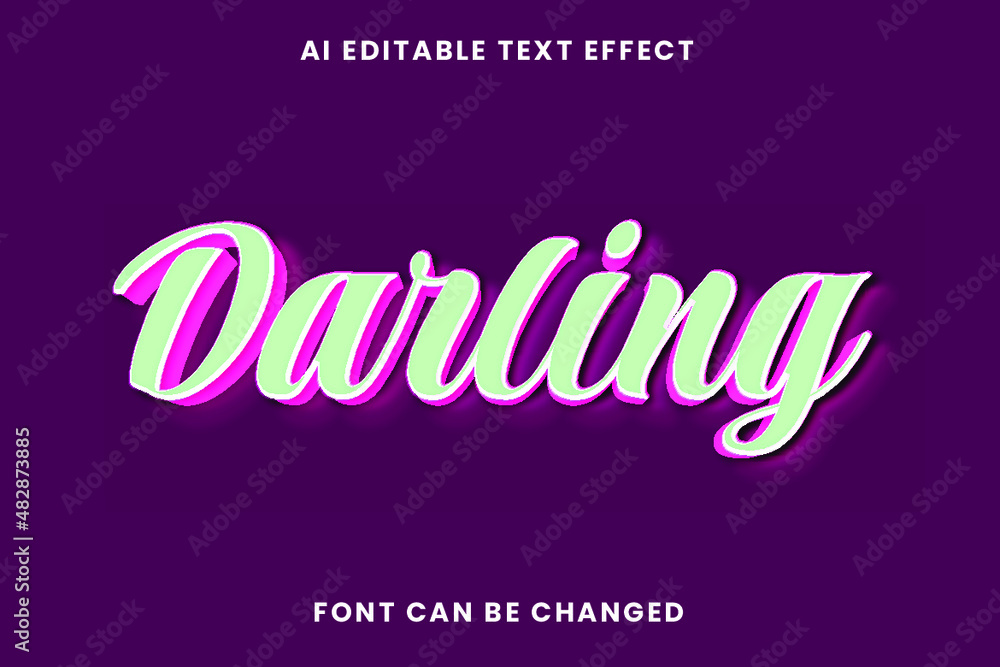 Darling Text Effect