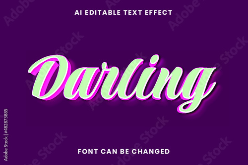 Darling Text Effect
