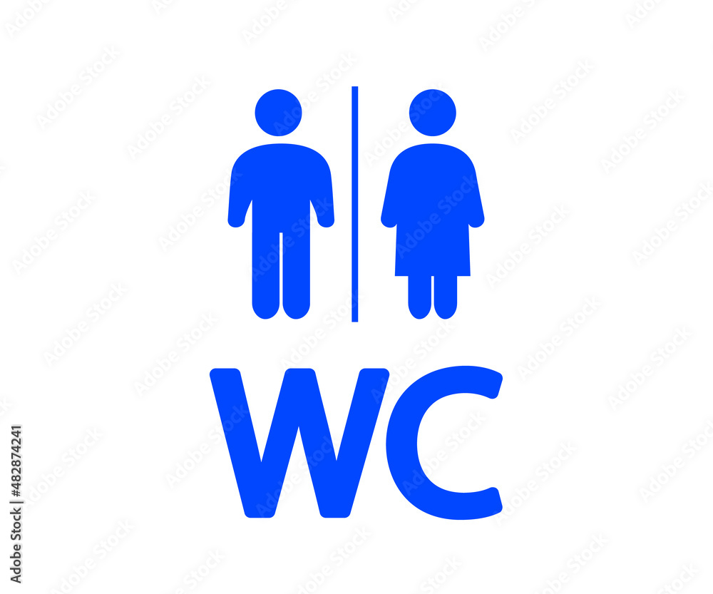 Women's and men's toilet icon. Signboard symbol. Vector illustration. Women's and men's toilet icon. Signboard symbol. Vector illustration.