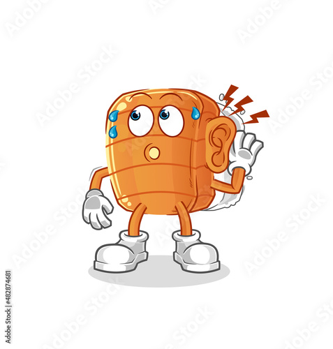 sushi eavesdropping vector. cartoon character