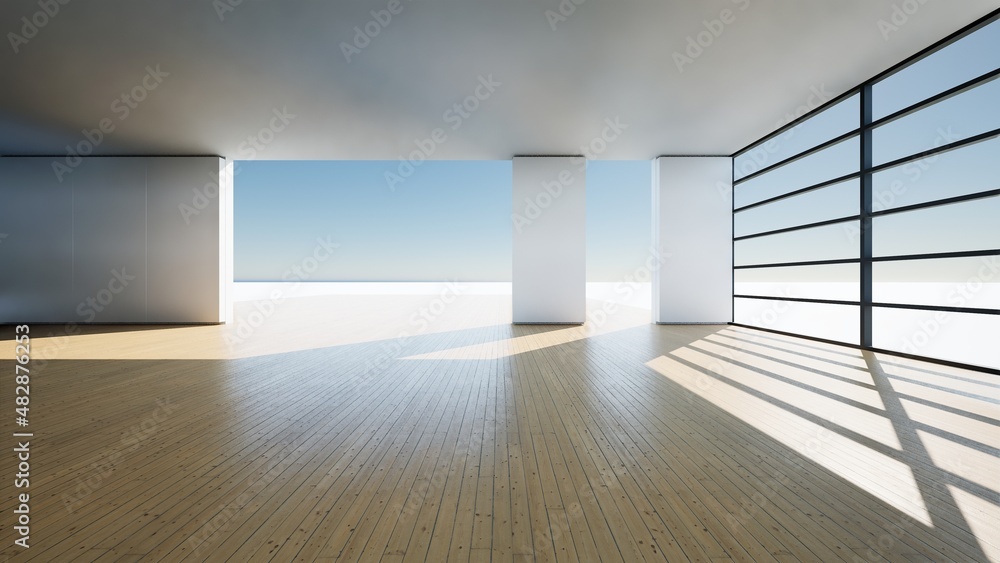 house with big glass window and wooden floor house with big glass window and wooden floor