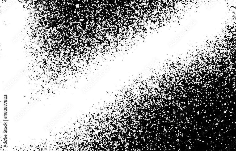 Grunge black and white pattern. Monochrome particles abstract texture. Background of cracks, scuffs, chips, stains, ink spots, lines. Dark design background surface. Grunge black and white pattern. Monochrome particles abstract texture. Background of cracks, scuffs, chips, stains, ink spots, lines. Dark design background surface.