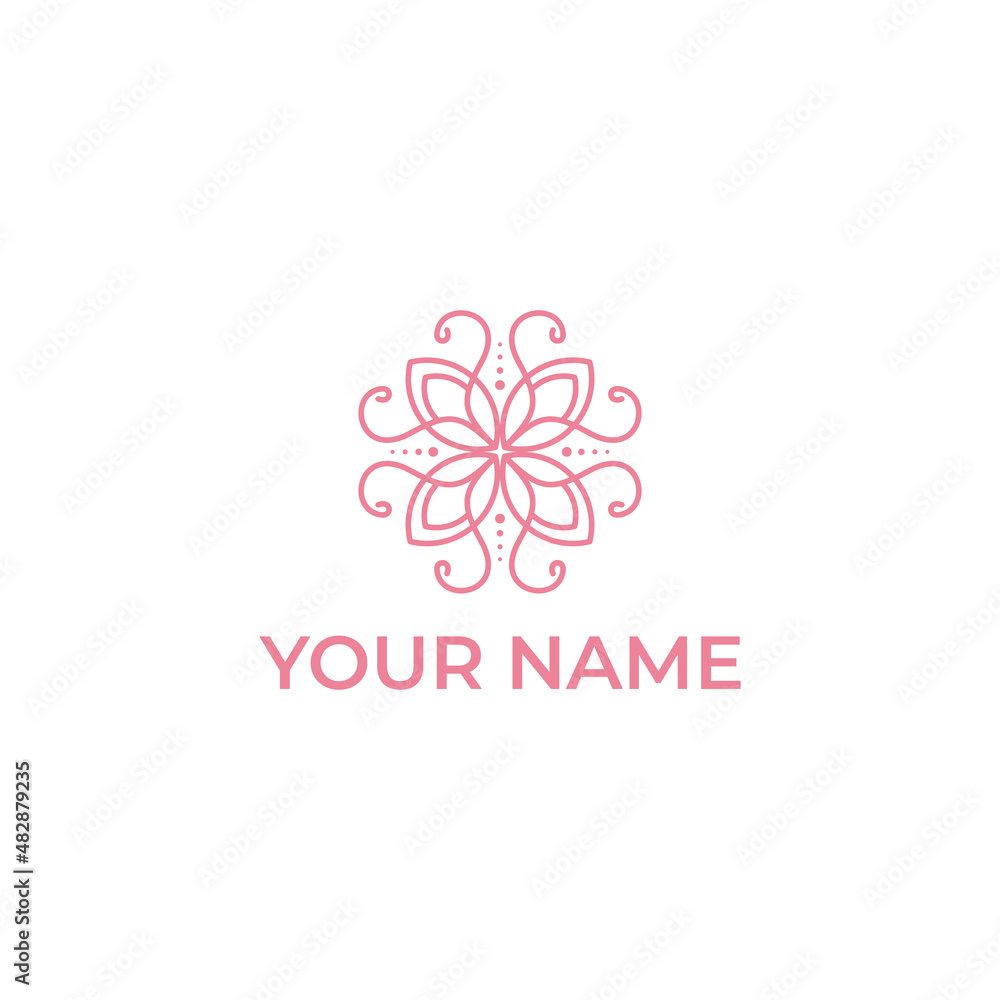 abstract floral ornament design vector for jewelry, salon and hotel business logo design abstract floral ornament design vector for jewelry, salon and hotel business logo design